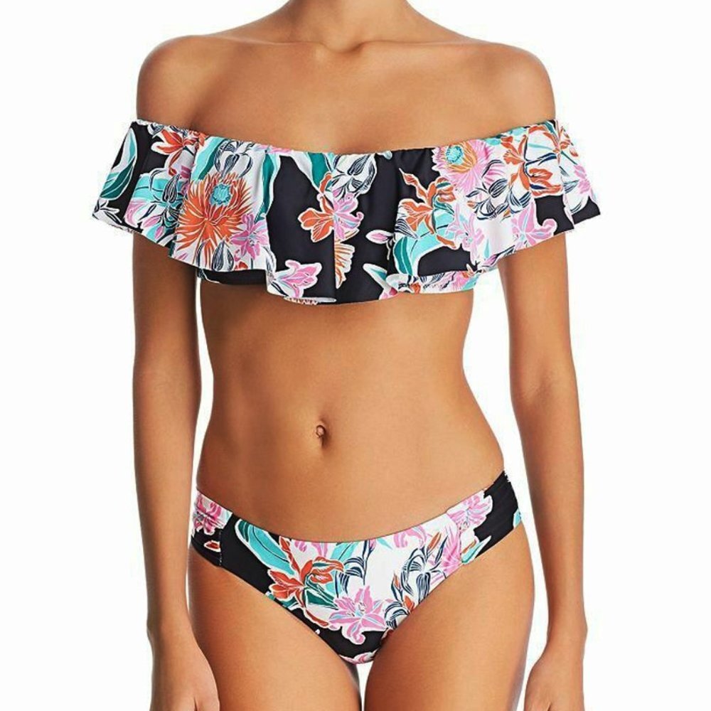 Trina Turk Women Tropic Wave Shoulder Bikini